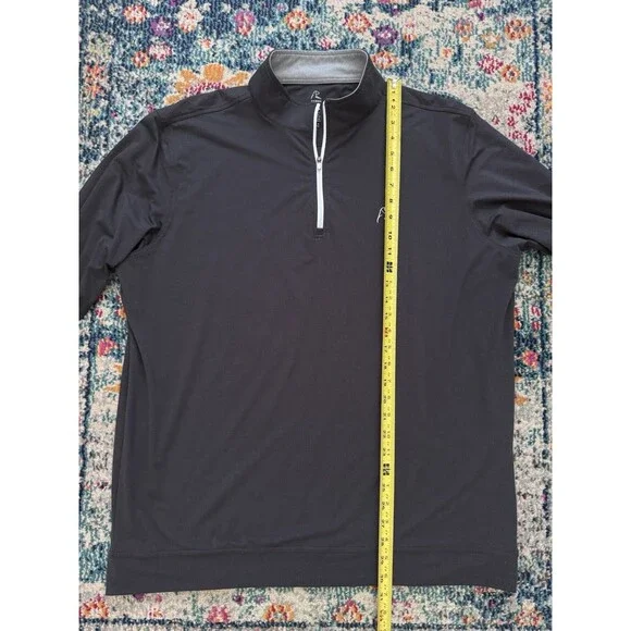 Rhoback Quarter Zip Men’s XL Blue Golf Performance Pullover - Picture 6 of 7